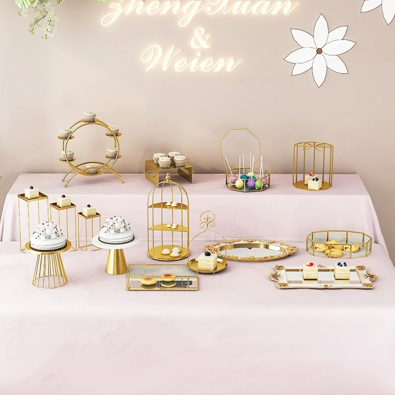 Metal dDessert racks for weddings and parties